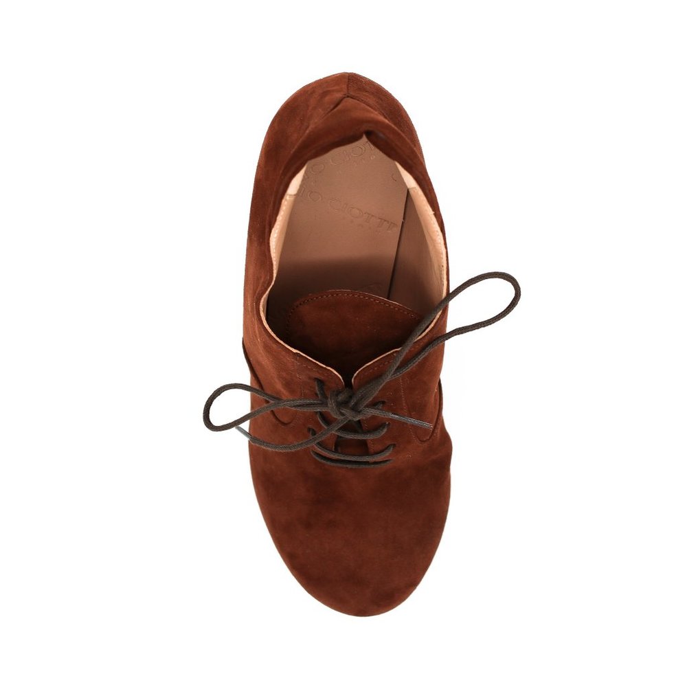 Suede Lace-up Ankle Boots Chic Versatile Booties - Picture 4 of 5